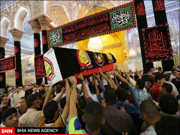 تشییع پیکر شهدای مبارزه با داعش در حرم امام حسین(ع) تشییع پیکر شهدای مبارزه با داعش در حرم امام حسین(ع)
