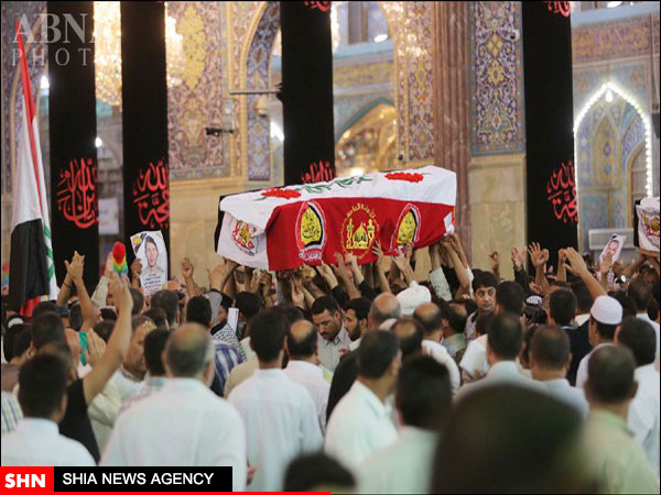 تشییع پیکر شهدای مبارزه با داعش در حرم امام حسین(ع) تشییع پیکر شهدای مبارزه با داعش در حرم امام حسین(ع)