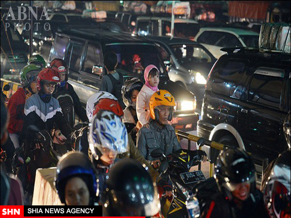 تصاویر  آغاز مهاجرت میلیونی مسلمانان اندونزی در آستانه عید فطر