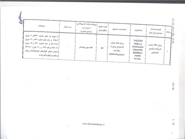 ۱۰هزارتن‌روغن‌صنعتی‌بابرچسب روغن‌زیتون! + اسناد