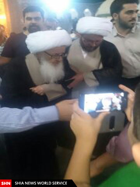 حضور آیت الله وحید خراسانی در حرم مطهر امام هشتم (ع) حضور آیت الله وحید خراسانی در حرم مطهر امام هشتم (ع)