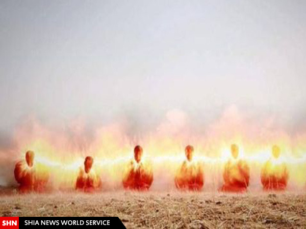 تصاویری از زجرآورترین اعدام داعش با برق!
