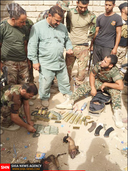 هلاکت عامل انتحاری داعش به دست نیروهای بسیج مردمی عراق + تصویر(18+)