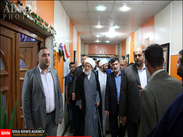 عیادت نماینده آیت‌الله سیستانی از مجروحان جنگ + تصاویر