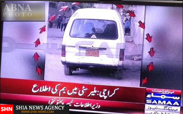 کشف یک بمب مقابل مسجد شیعیان کراچی + تصاویر