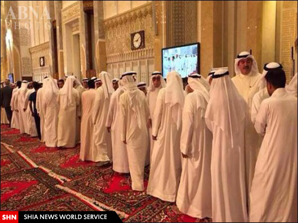 مراسم بزرگداشت شهدای مسجد امام صادق(ع) با حضور امیر کویت برگزار شد