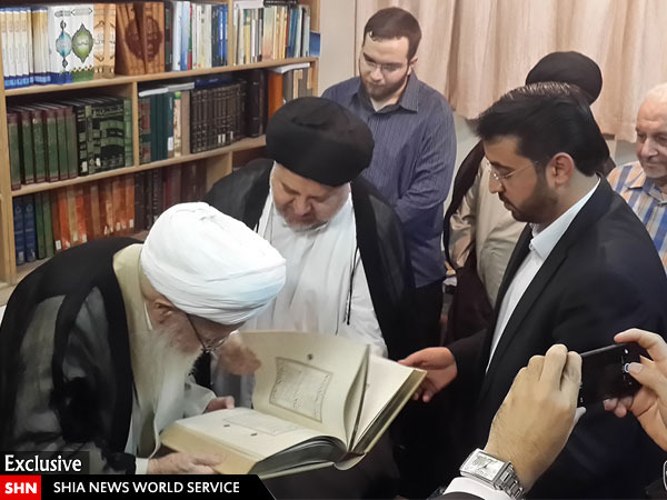 دیدار نماینده آیت الله سیستانی با آیت الله صافی گلپایگانی + تصاویر دیدار نماینده آیت الله سیستانی با آیت الله صافی گلپایگانی + تصاویر