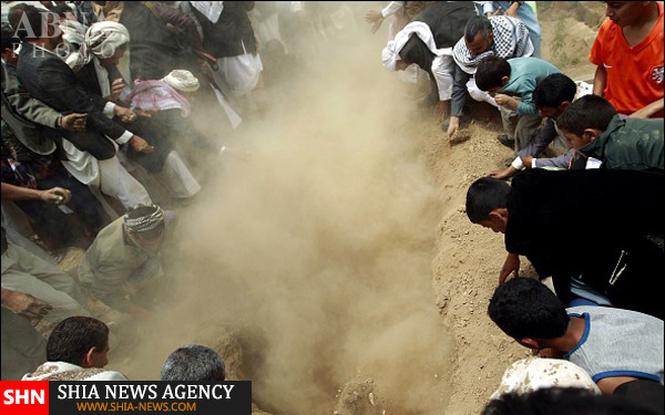 تشییع شهدای انفجار مسجد شیعیان یمن + تصاویر