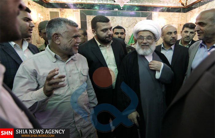 تشرف فرمانده سپاه بدر به حرم امام حسین (علیه‌السلام) و دیدار با نماینده آیت الله سیستانی