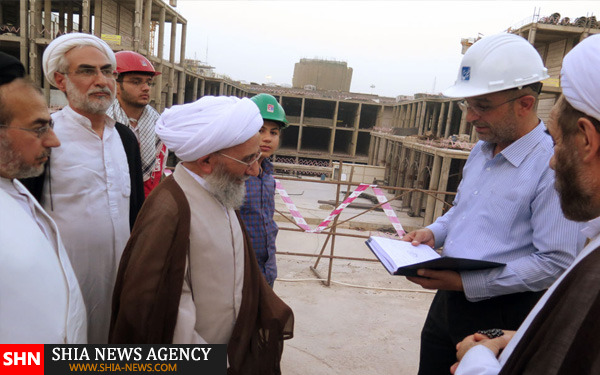 بازديد آيت‌الله صلواتي از صحن حضرت زهرا در نجف + تصاوير