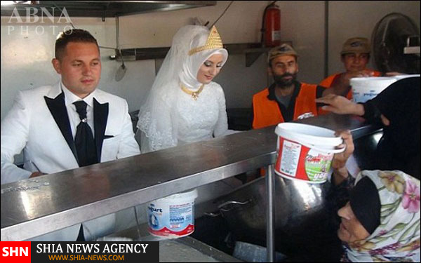 جشن ازدواج زوج ترکیه‌ای با دعوت از چهار هزار آواره سوری + تصویر