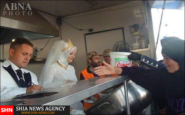 جشن ازدواج زوج ترکیه‌ای با دعوت از چهار هزار آواره سوری + تصویر