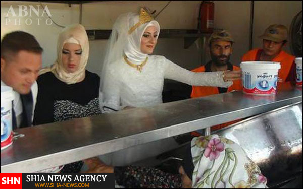 جشن ازدواج زوج ترکیه‌ای با دعوت از چهار هزار آواره سوری + تصویر