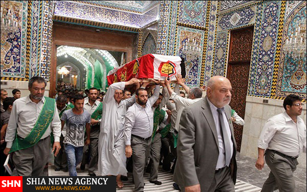 تشییع پیکر ۵ شهید جهاد کفائی در کربلا + تصاویر