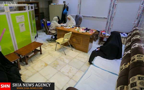 حضور پزشک ایرانی در کلینیک حرم امام علی(ع)  + تصاویر