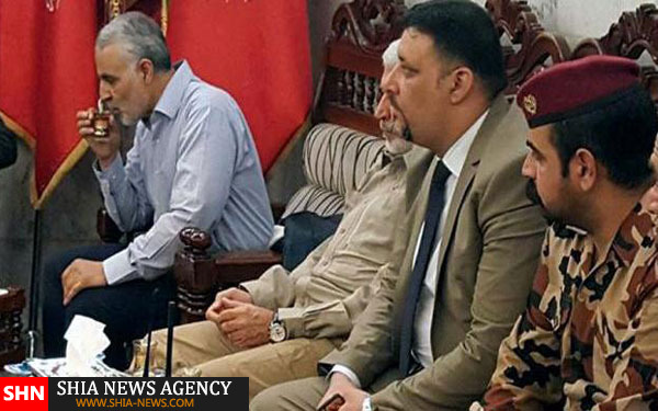 تصاویر تشرف حاج قاسم به حرم امام حسین(ع)