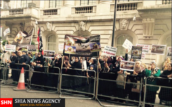 تظاهرات شیعیان در لندن علیه جنایات آل‌ سعود+ تصاویر