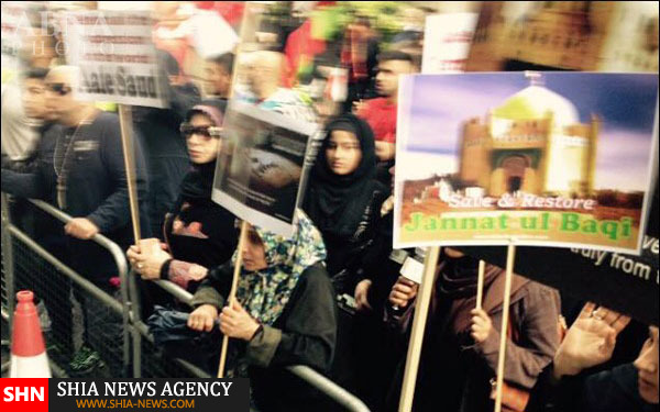 تظاهرات شیعیان در لندن علیه جنایات آل‌ سعود+ تصاویر