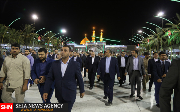 تصاویر ورود ظریف به نجف اشرف و کربلا تصاویر ورود ظریف به نجف اشرف و کربلا