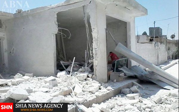 شهادت سه شیعه سوری در حمله موشکی تکفیری ها به شهرهای شیعه نشین «نبل» و «الزهرا» + تصاویر