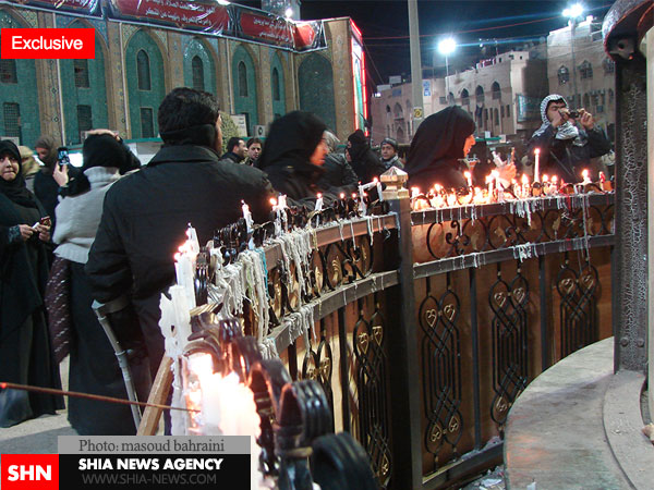 تصاویر اختصاصی شیعه نیوز از شام غریبان در کربلای معلی
