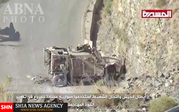 انهدام نفربرهای زرهی اماراتی در جنوب یمن + تصاویر