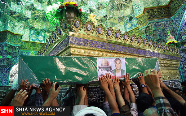 تصاویر تشییع پیکر شهید مدافع حرم حضرت زینب(س) در قم