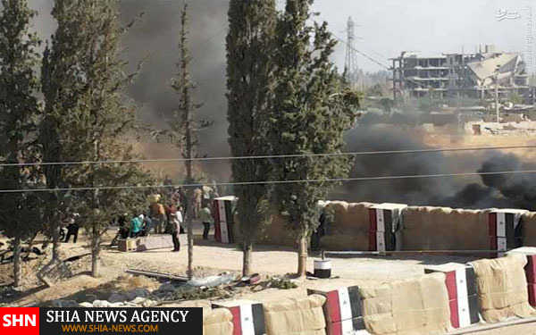 قطع جاده فرودگاه دمشق توسط شیعیان
