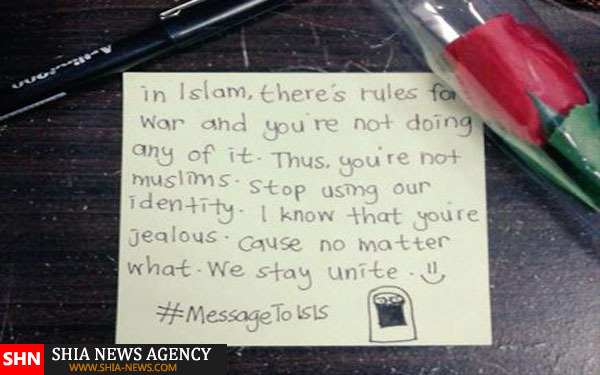 کمپین هنری مسلمانان لندن علیه داعش+ تصویر
