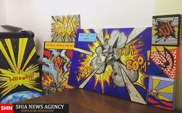 کمپین هنری مسلمانان لندن علیه داعش+ تصویر