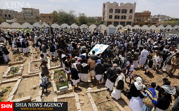 تصاویر تشییع شهدای مسجد شیعیان یمن در صنعاء