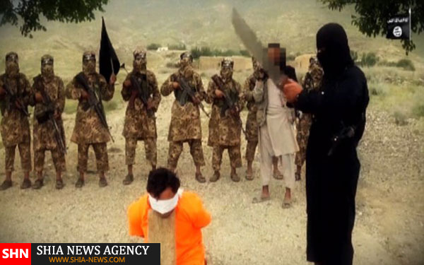 داعش یک سرباز افغان را گردن زد + تصاویر (18+)