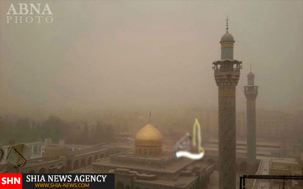 حرم حضرت زینب(س) در شرایط جوی نامناسب دمشق حرم حضرت زینب(س) در شرایط جوی نامناسب دمشق