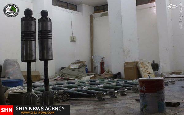 کارگاه ساخت خمپاره در دمشق+تصاویر