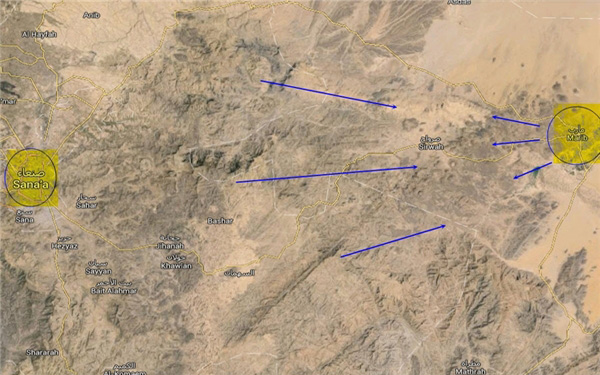 انصارالله یمن پهپاد سعودی را در مأرب ساقط کرد + تصویر و نقشه