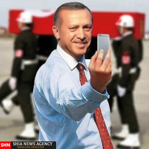سلفی جنجالی اردوغان+ تصاویر