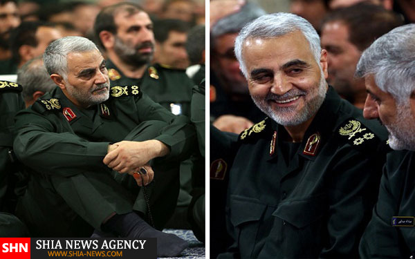 تصویر حاج قاسم سلیمانی در دیدار با رهبر انقلاب تصویر حاج قاسم سلیمانی در دیدار با رهبر انقلاب