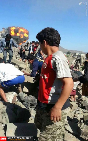 لحظه اصابت بمب هدایت شونده به ذمار+تصاویر