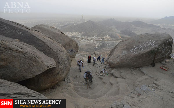 تصاویر حضور حجاج در غار ثور