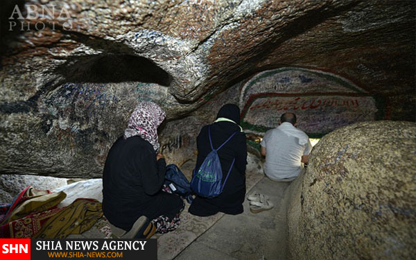 تصاویر حضور حجاج در غار ثور