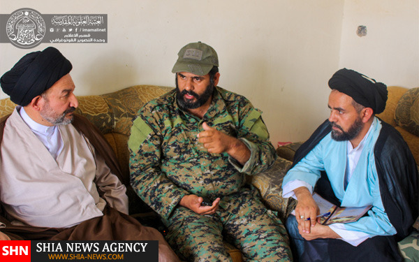 تولیت حرم امام علی(ع) در جبهه نبرد با داعش حضور یافت + تصاویر