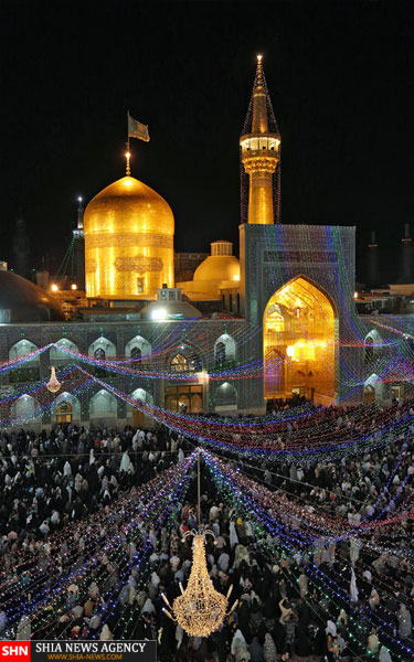 تصاویر چراغانی حرم مطهر امام رضا (ع) تصاویر چراغانی حرم مطهر امام رضا (ع)
