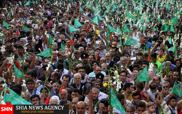 تصاویر گلباران حرم مطهر رضوی تصاویر گلباران حرم مطهر رضوی