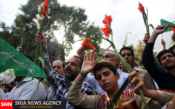 تصاویر گلباران حرم مطهر رضوی تصاویر گلباران حرم مطهر رضوی