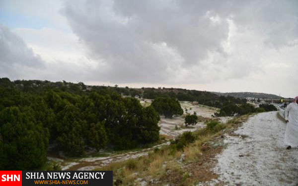 تصاویر باران در حرم امن الهی