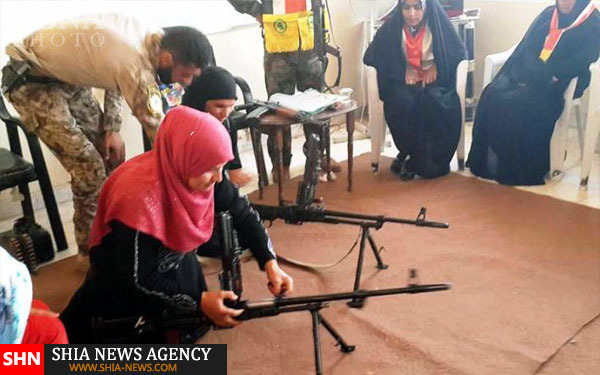 شیرزنان شیعه نظامی+ تصاویر