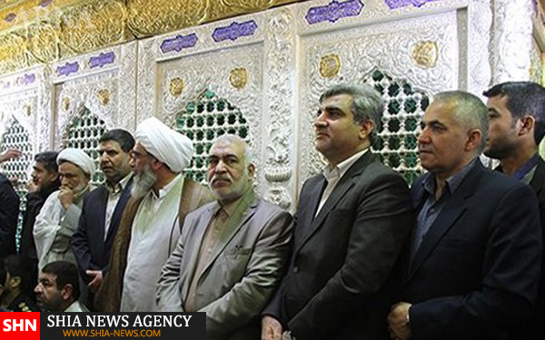 رونمایی از دو نیم ضریح مقام علمدار در خیمه‌گاه