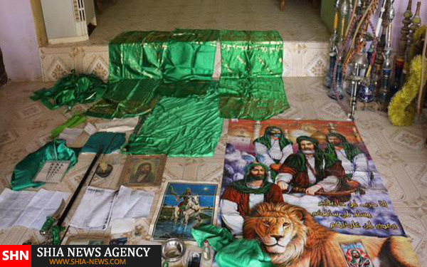 توهین و آتش زدن شعائر حسینی توسط داعش + تصاویر