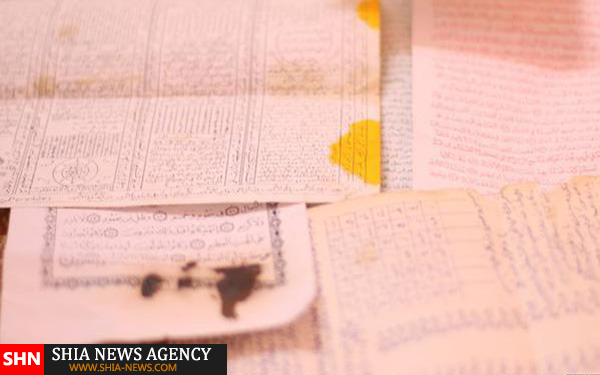 توهین و آتش زدن شعائر حسینی توسط داعش + تصاویر