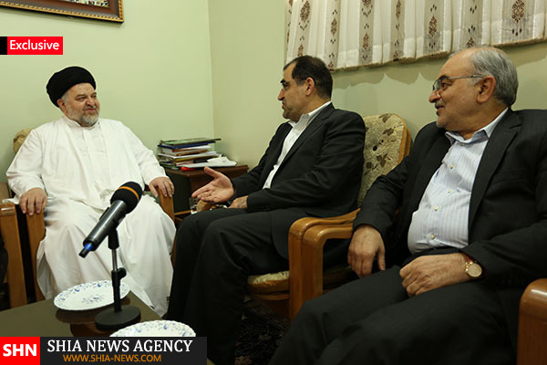 دیدار وزیر بهداشت با نماینده تام الاختیار آیت الله سیستانی